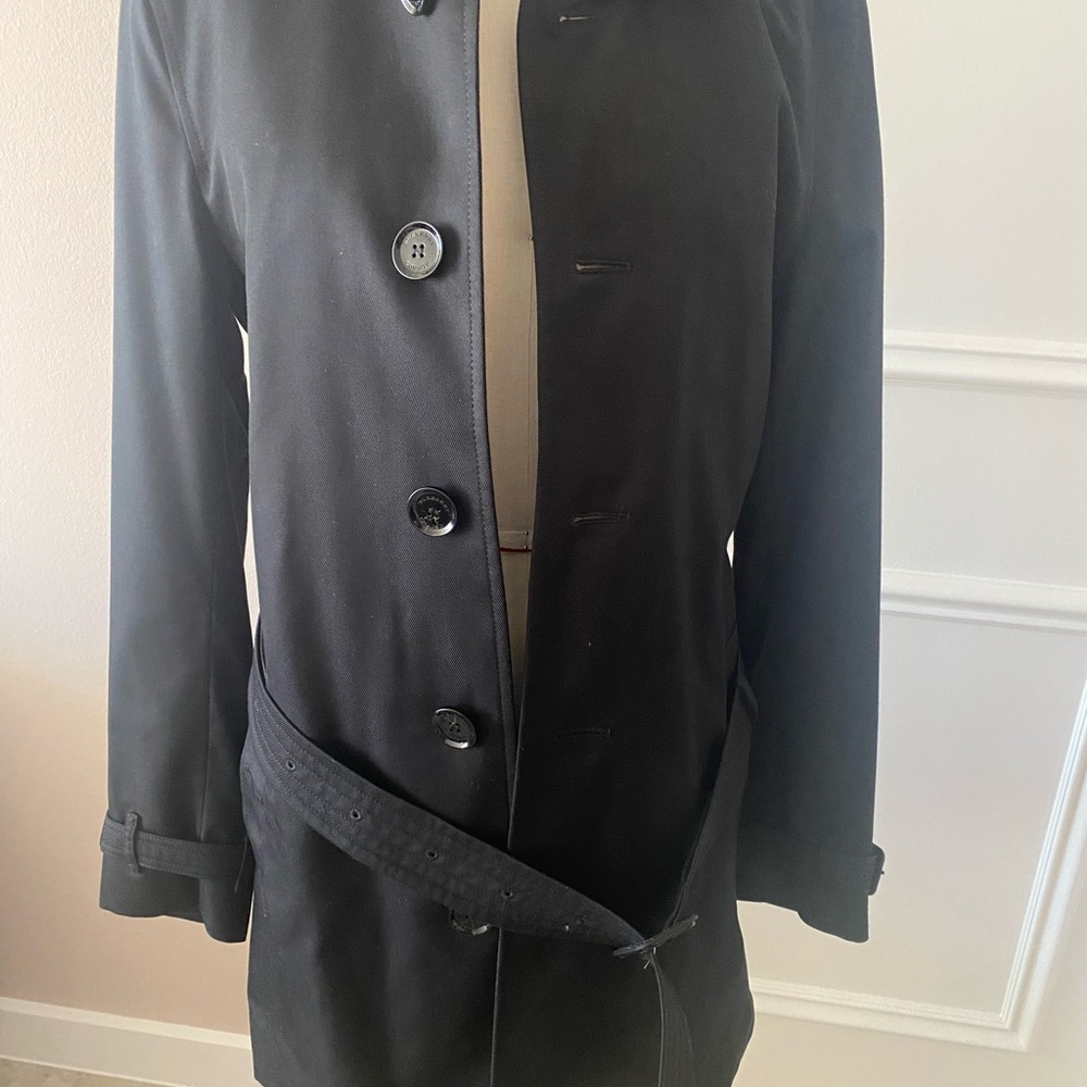 Burberry men’s trench coat size 36 US/46 EU, black brand new w tags